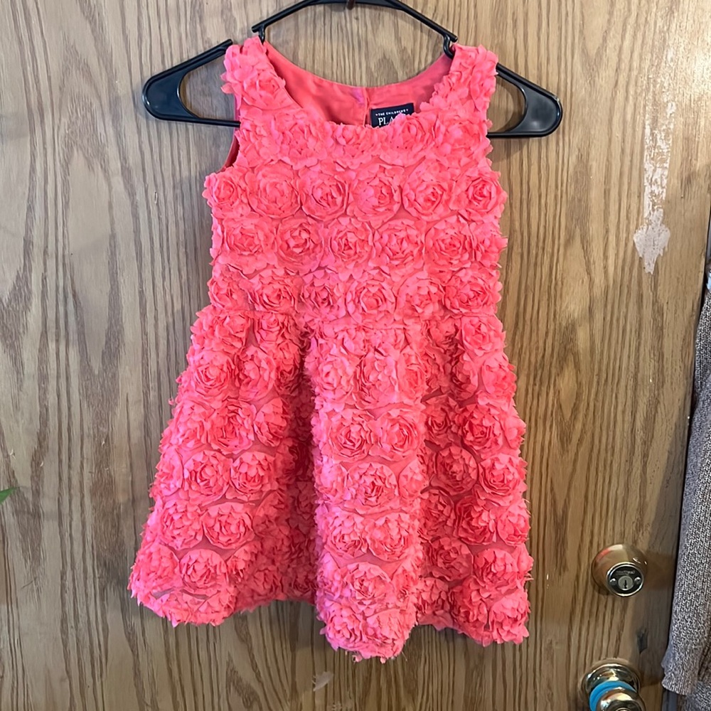 Pink frilly girls dress